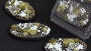 GamersGrass Winter Bases Oval 75mm x3