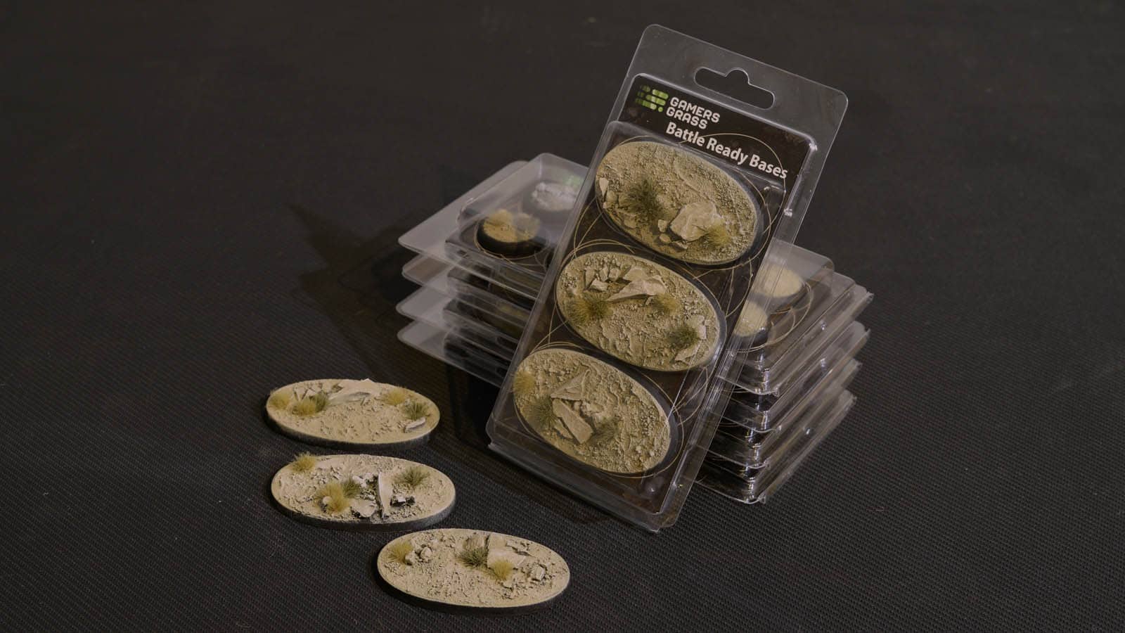 GamersGrass Arid Steppe Bases Oval 75mm x3