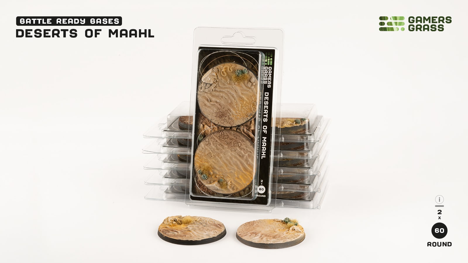 Gamers Grass: Deserts Of Maahl Bases, Oval 75mm (x3